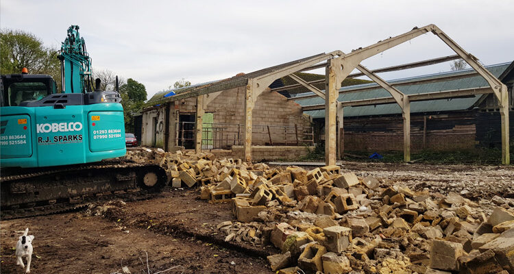 demolition-of-cow-shed
