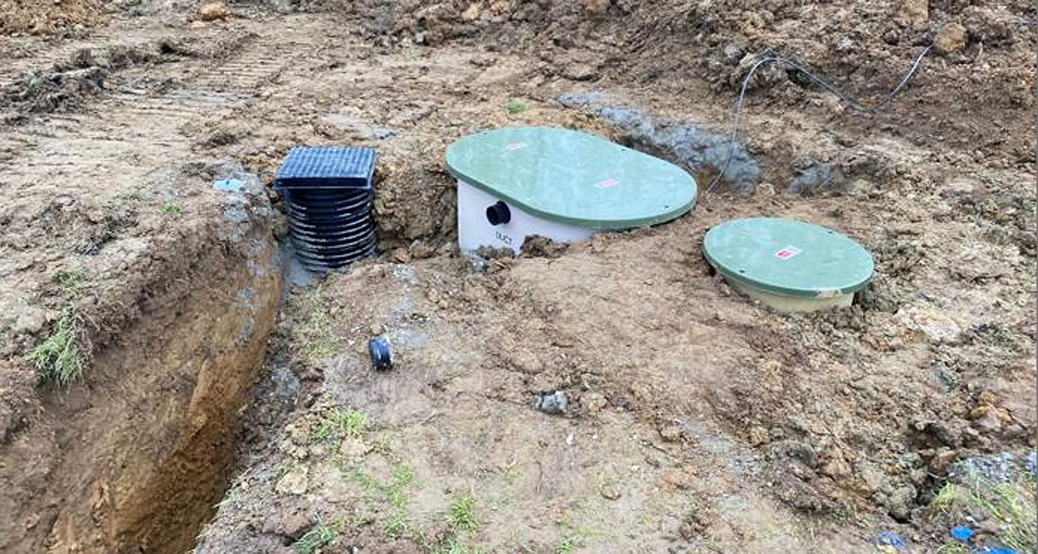 sewage treatment system environmental groundworks