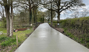 Concrete-road-Newdigate-surrey